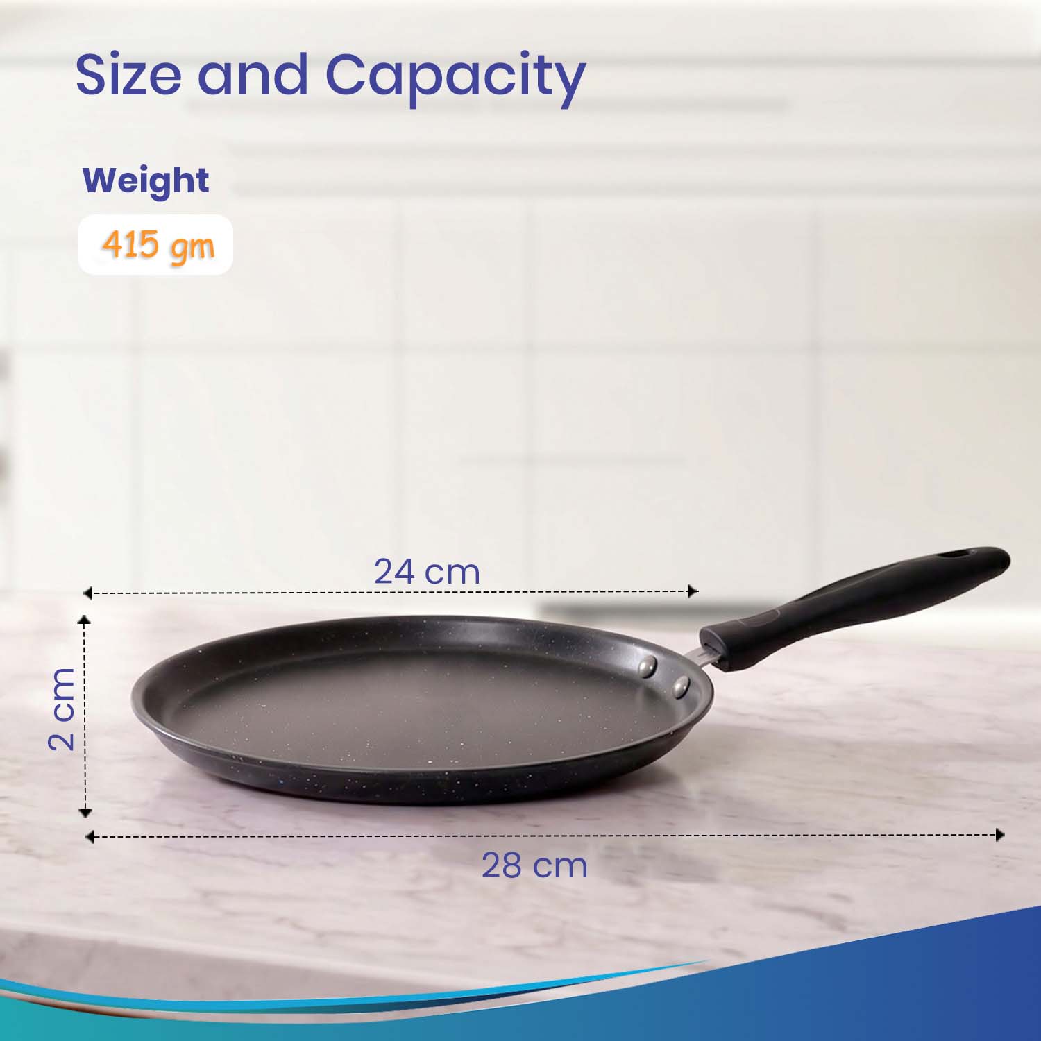 Non-Stick Tawa Pan | Induction & Gas Friendly Dosa Tawa
