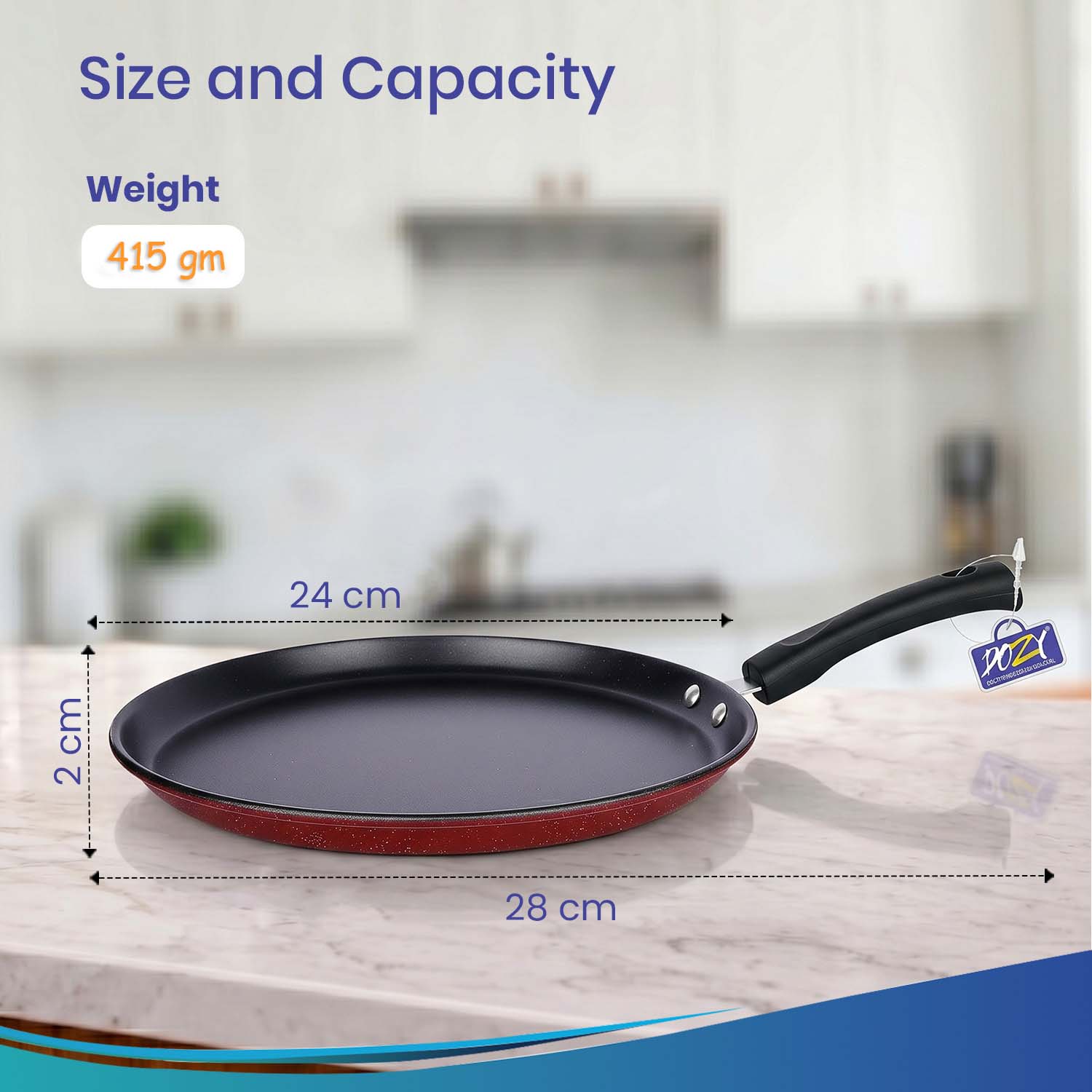Non-Stick Dosa Tawa | PFAS-Free Micro Coating