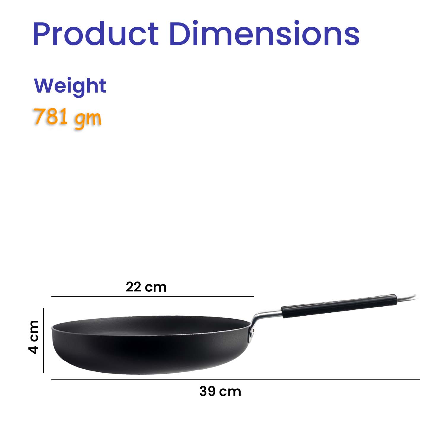 Pre-Seasoned  Iron Frypan, 100% pure, Toxin Free