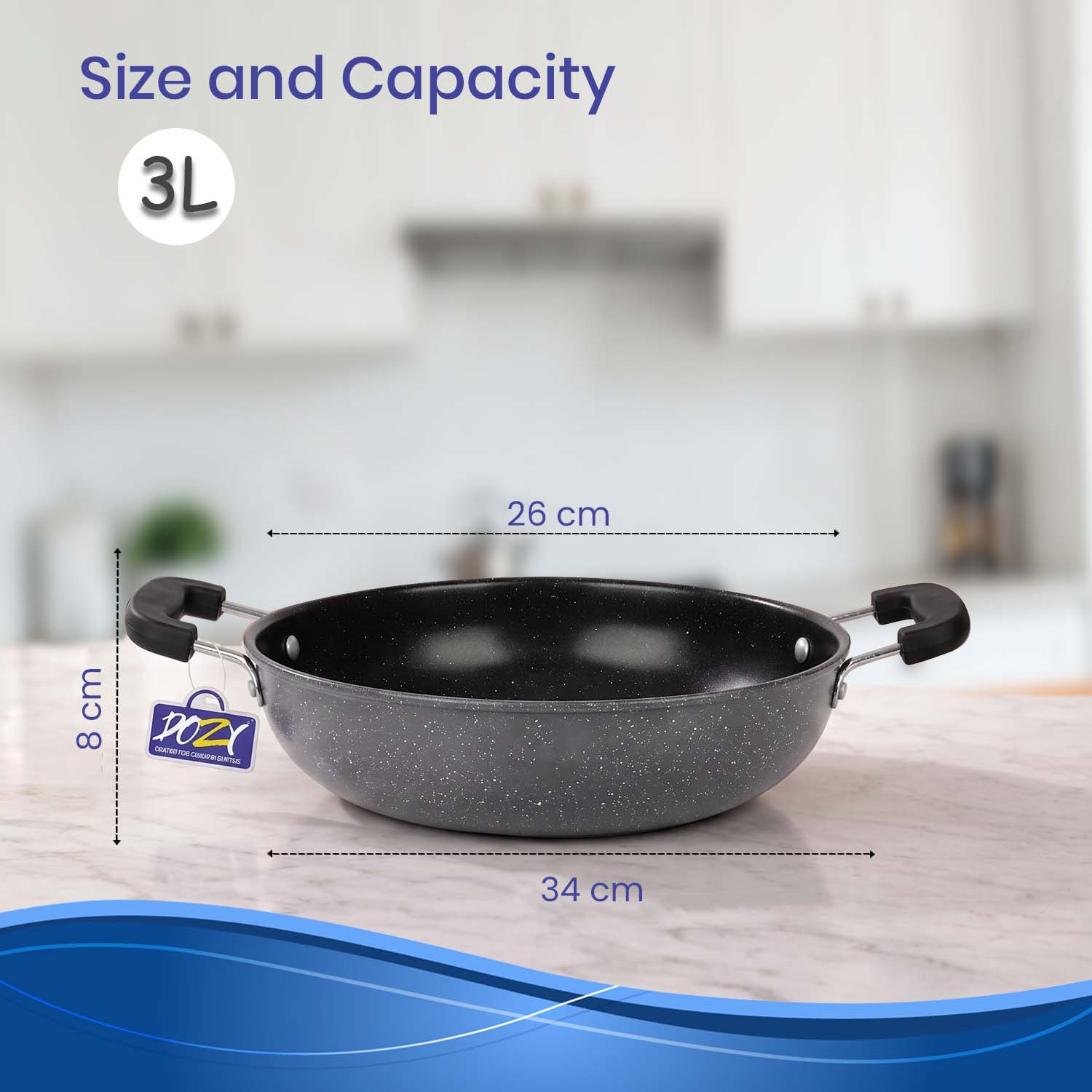 Non-Stick Kadhai | Gas & Induction | FDA Approved