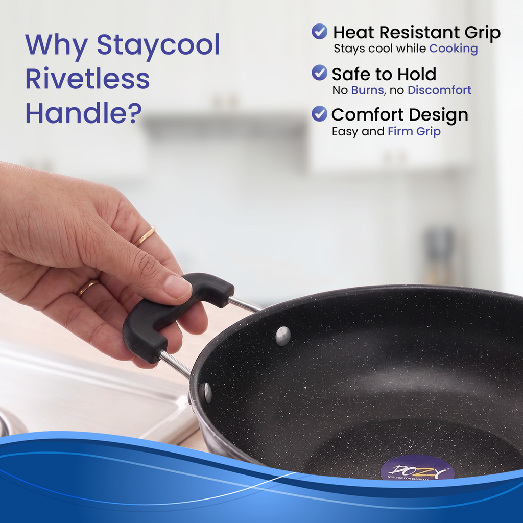 Non-Stick Kadhai | Gas & Induction | FDA Approved