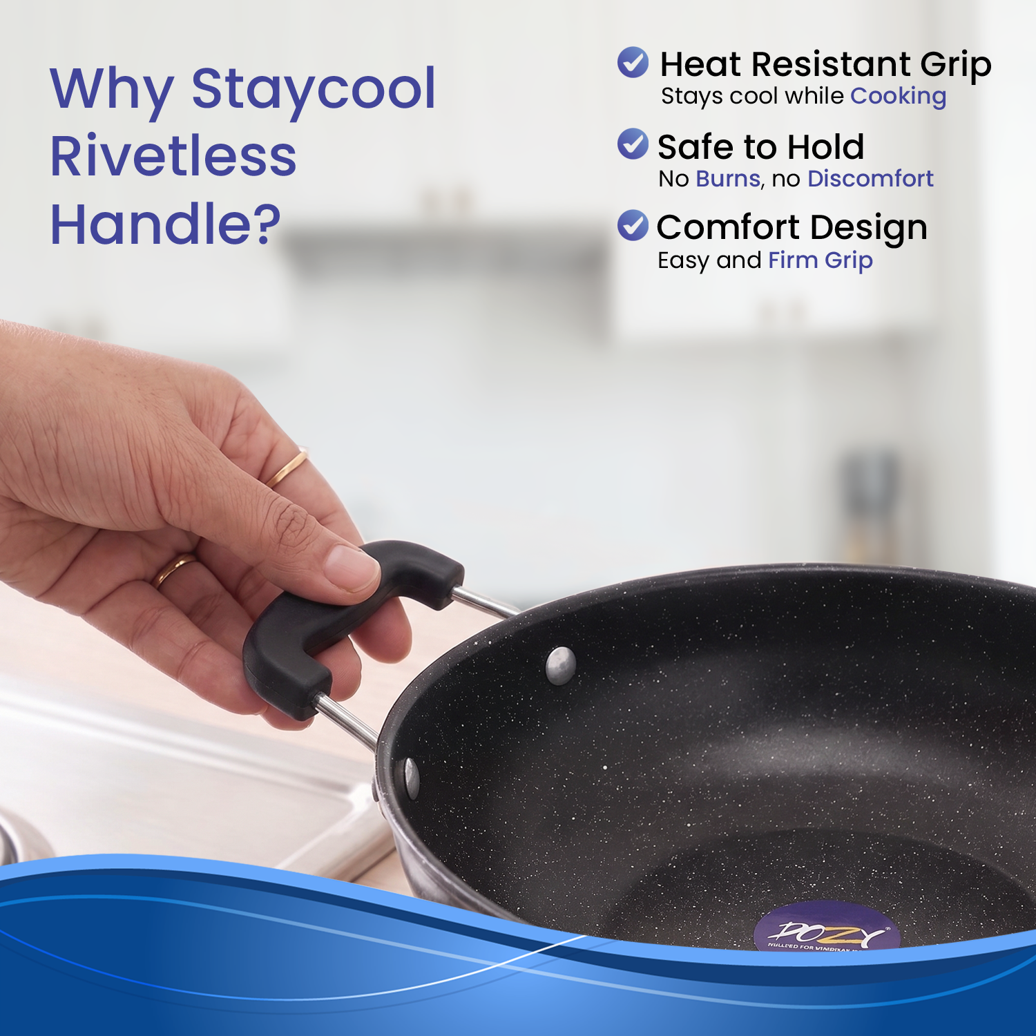 Non-Stick Kadhai | Gas & Induction | FDA Approved