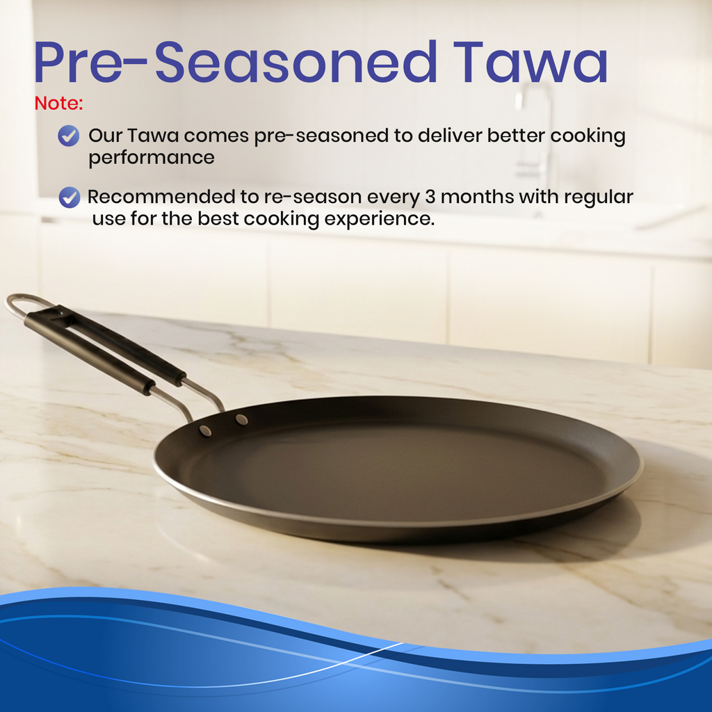 Pre-Seasoned  Iron Tawa Flat Dosa/Roti Pan