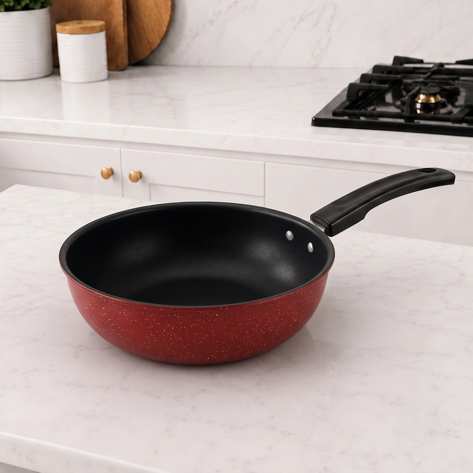 Non-Stick Sauce Pan |  Deep Skillet with Stay-Cool Handle