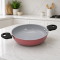 Non-Stick Premium Pink Kadhai | FDA Approved