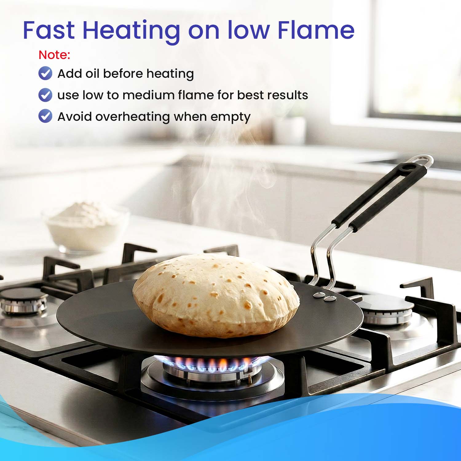 Iron Roti Tawa, 100% pure, Toxin free
