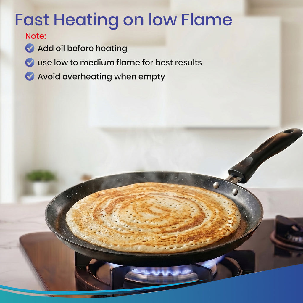 Non-Stick Tawa Pan | Induction & Gas Friendly Dosa Tawa