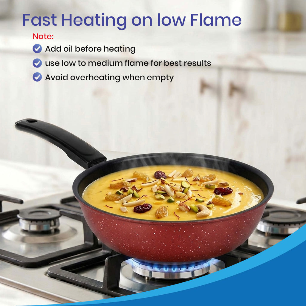 Non-Stick Sauce Pan |  Deep Skillet with Stay-Cool Handle