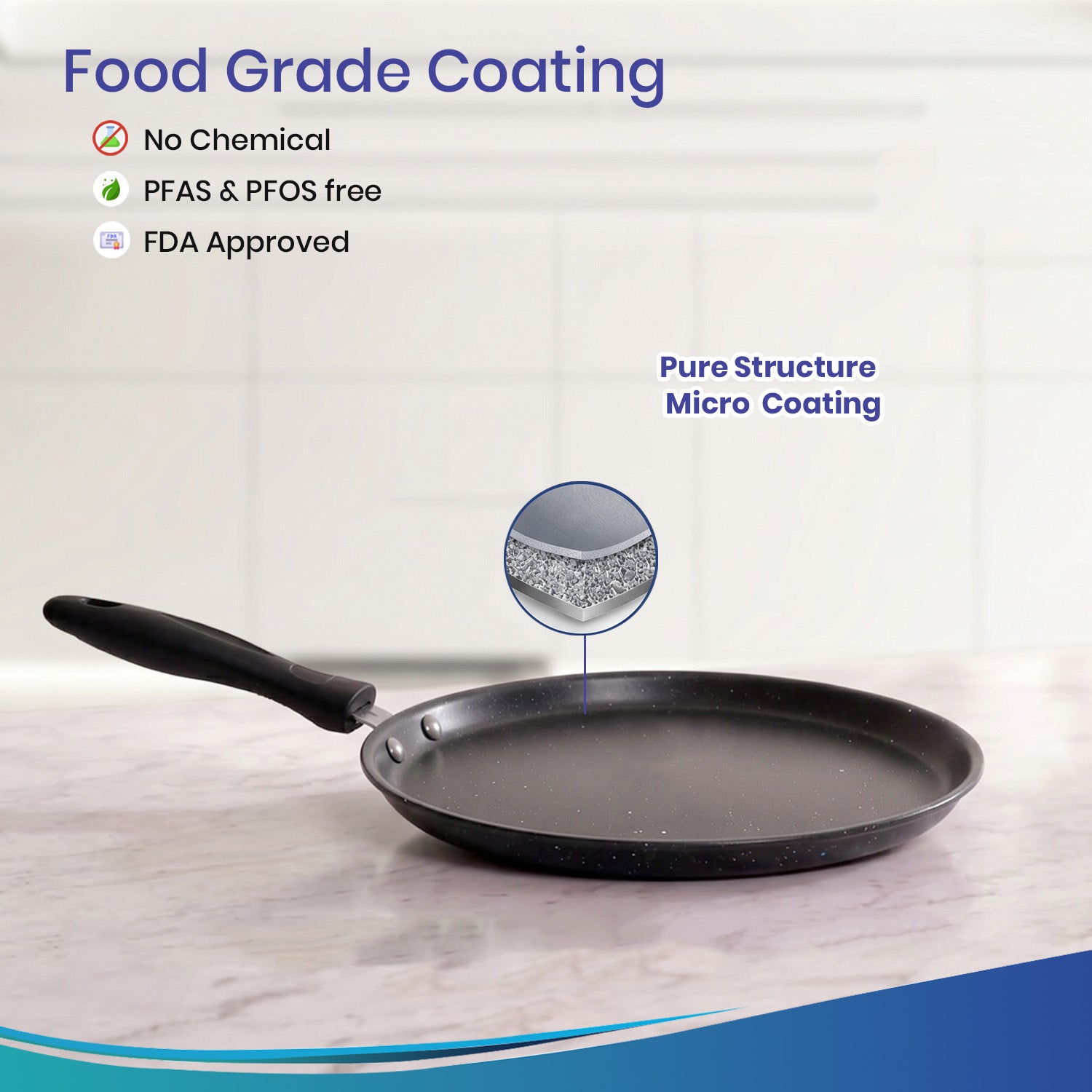Non-Stick Tawa Pan | Induction & Gas Friendly Dosa Tawa