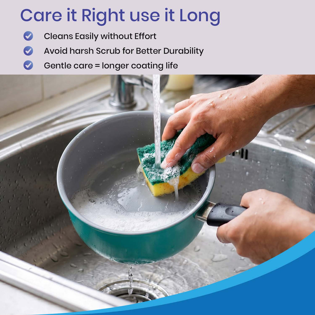 Premium Aqua Non-Stick Saucepan |  PFAS, and PFOS Free