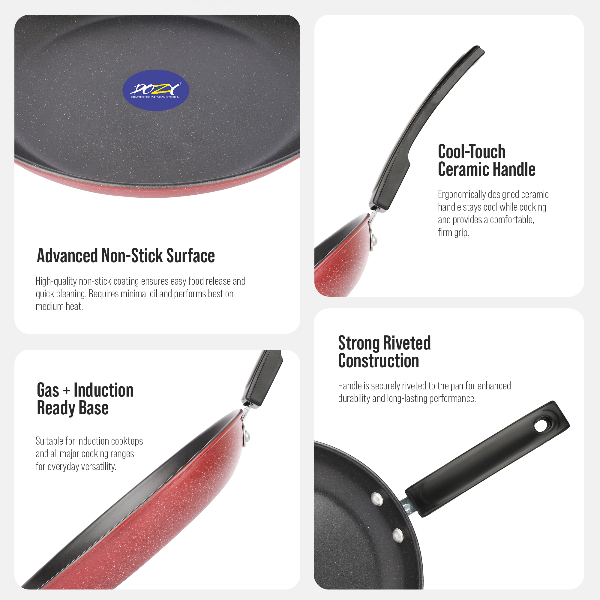 Non-Stick Fry Pan |  PFAS, and PFOS Free