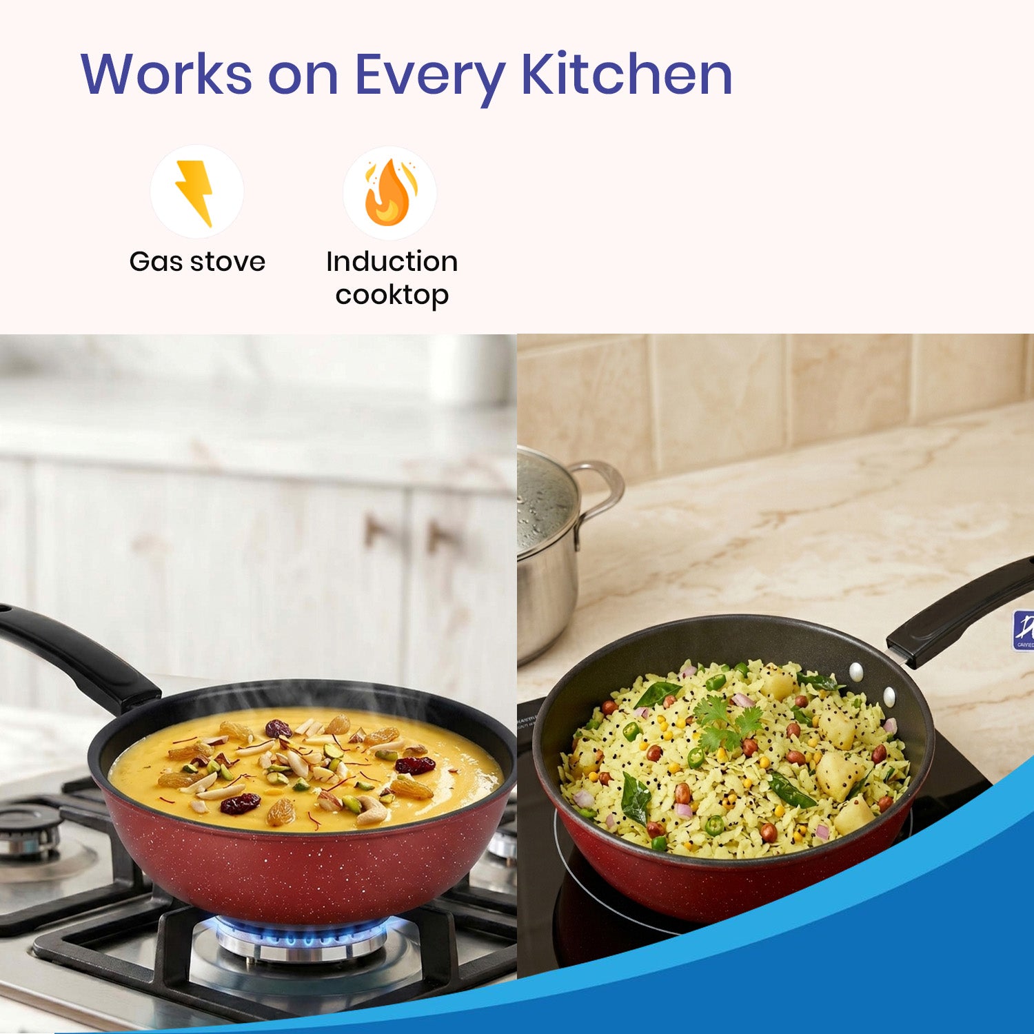 Non-Stick Sauce Pan |  Deep Skillet with Stay-Cool Handle