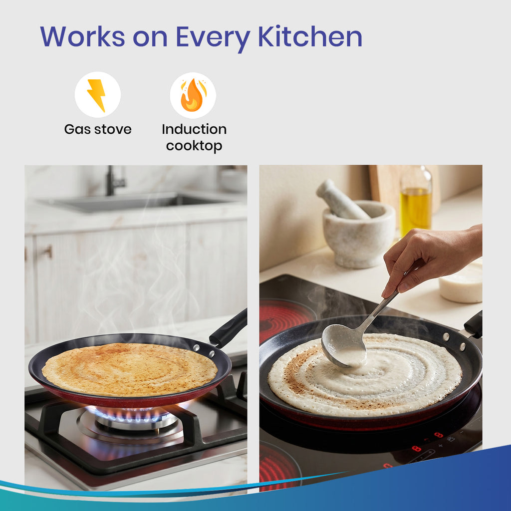Non-Stick Dosa Tawa | PFAS-Free Micro Coating