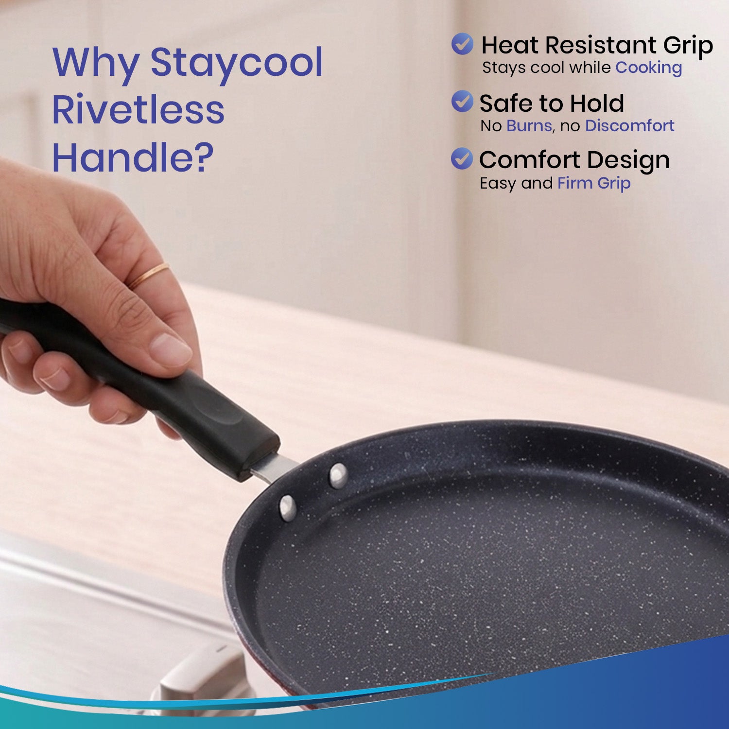 Non-Stick Tawa Pan | Induction & Gas Friendly Dosa Tawa