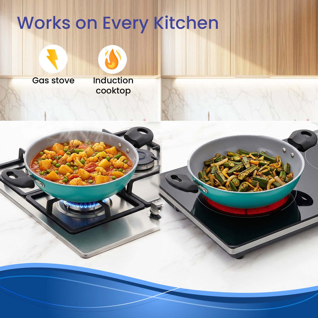 Non-Stick Premium Aqua kadhai | Toxin free