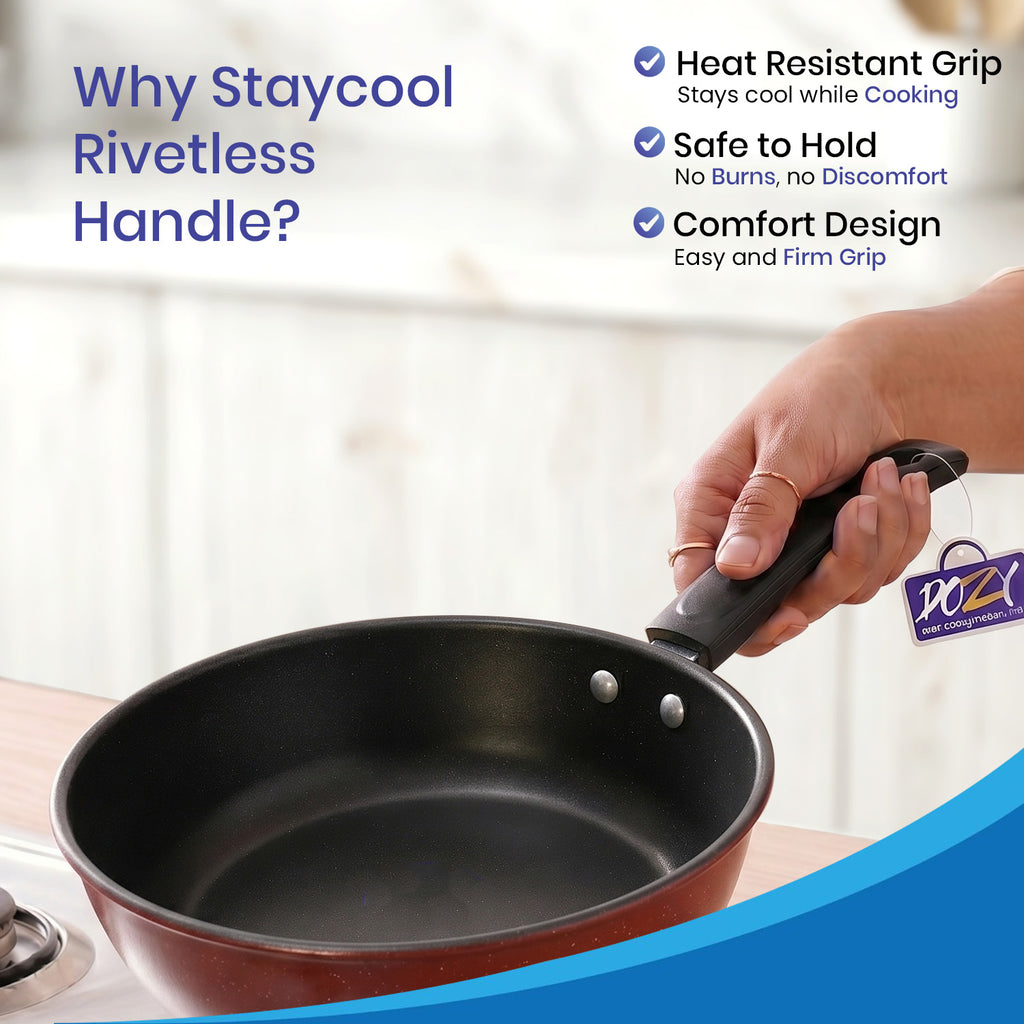 Non-Stick Sauce Pan |  Deep Skillet with Stay-Cool Handle